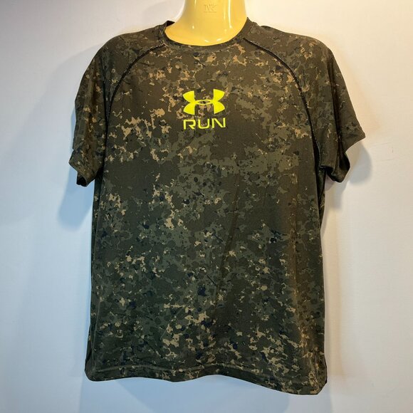 Under Armour Men's RUN Camo Performance Tee — Size Large - Picture 2 of 7